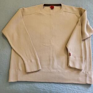 Levi's Red Tab 100% cotton knit crewneck sweater in beige XL 100% cotton